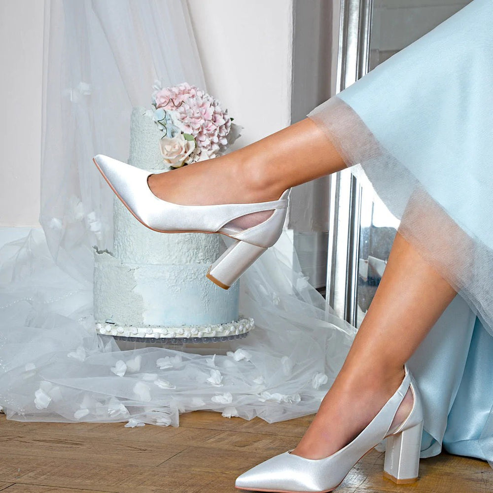 block bridal shoes