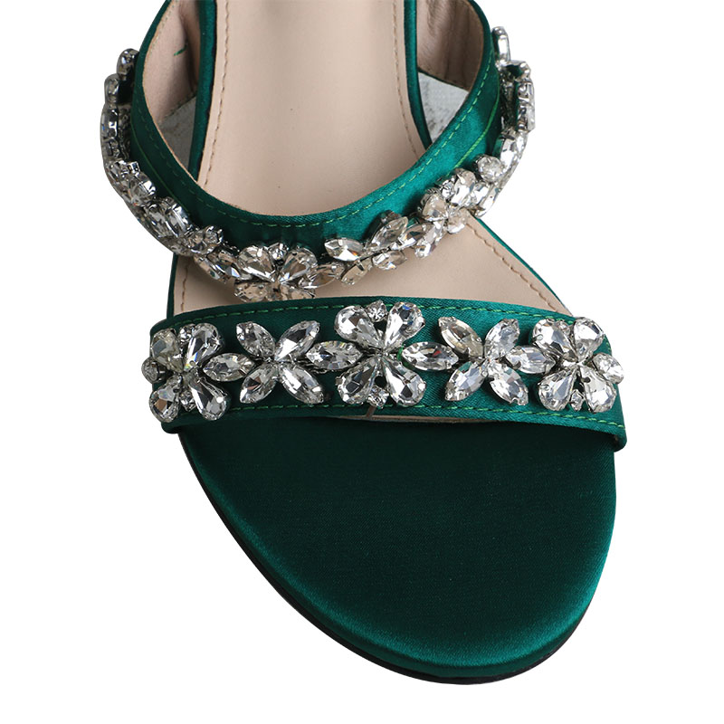 emerald green bridal shoes